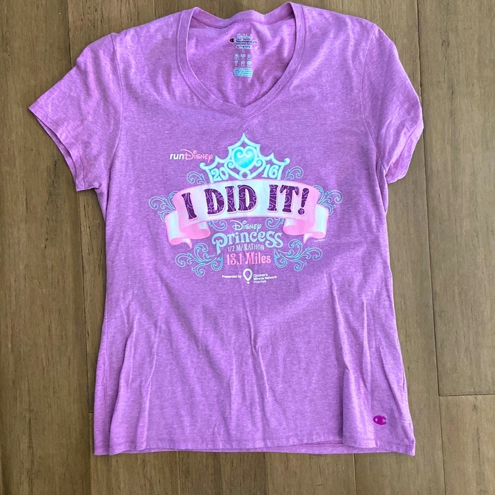 2016 RunDisney Princess Half Marathon I Did It! Ladies large shirt